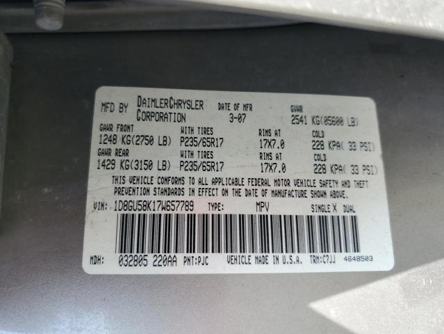 Aukcja sprzedaży 2007 Dodge Nitro, vin: 1D8GU58K17W657789, numer aukcji: 89437955