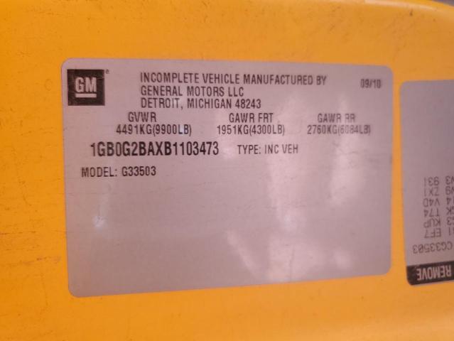 Aukcja sprzedaży 2011 Chevrolet Bantam G3500, vin: 1GB0G2BAXB1103473, numer aukcji: 81521285