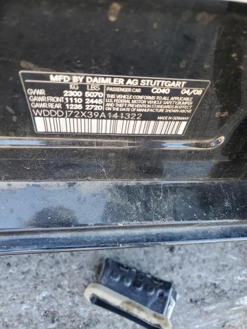 87041935 :رقم المزاد ، WDDDJ72X39A141322 vin ، 2009 Mercedes-benz Cls مزاد بيع