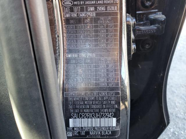 89518265 :رقم المزاد ، SALCR2RX3JH732942 vin ، 2018 Land Rover Discovery مزاد بيع
