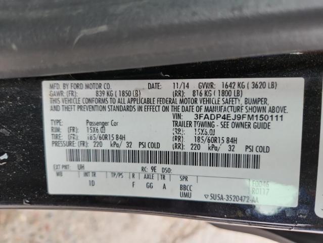 Продаж на аукціоні авто 2015 Ford Fiesta, vin: 3FADP4EJ9FM150111, номер лоту: 90873235