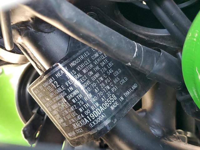82634695 :رقم المزاد ، JKAEX8A19DDA06558 vin ، 2013 Kawasaki Ex300 مزاد بيع