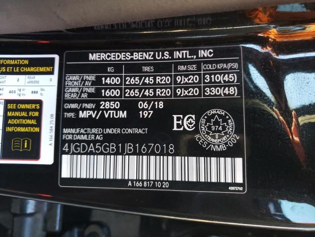Продажа на аукционе авто 2018 Mercedes-benz Gle, vin: 4JGDA5GB1JB167018, номер лота: 85300485