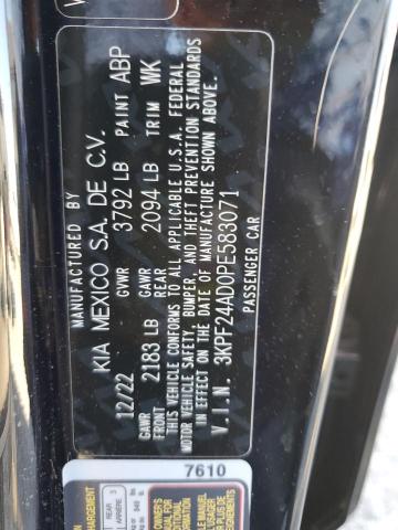 Aukcja sprzedaży 2023 Kia Forte, vin: 3KPF24AD0PE583071, numer aukcji: 87047985