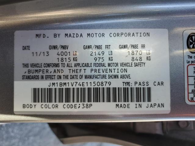 86591055 :رقم المزاد ، JM1BM1V74E1150879 vin ، 2014 Mazda 3 Touring مزاد بيع