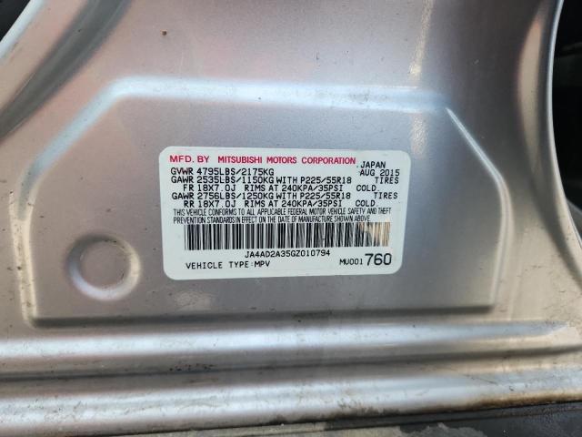 Продажа на аукционе авто 2016 Mitsubishi Outlander, vin: JA4AD2A35GZ010794, номер лота: 89893385