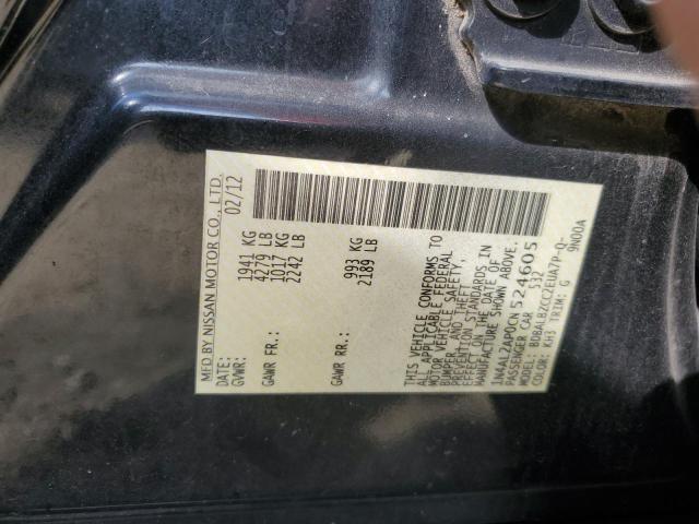 86231805 :رقم المزاد ، 1N4AL2AP0CN524605 vin ، 2012 Nissan Altima مزاد بيع