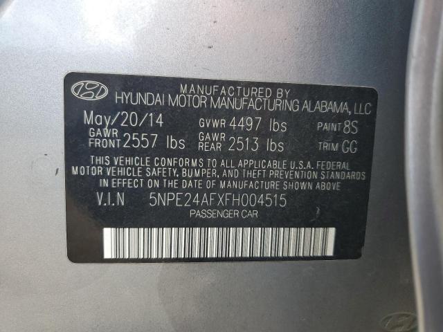 2015 Hyundai Sonata Se მანქანა იყიდება აუქციონზე, vin: 5NPE24AFXFH004515, აუქციონის ნომერი: 86793095