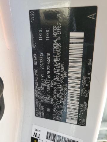 2021 Toyota Highlander მანქანა იყიდება აუქციონზე, vin: 5TDGZRBH8MS079660, აუქციონის ნომერი: 84810465