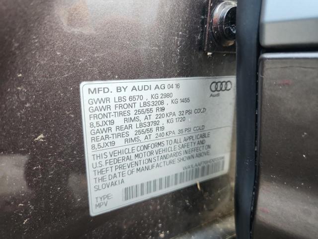 Aukcja sprzedaży 2017 Audi Q7 Premium, vin: WA1LAAF70HD013396, numer aukcji: 84060805