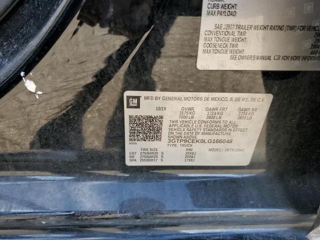 Продажа на аукционе авто 2020 Gmc Sierra, vin: 3GTP9CEK0LG166048, номер лота: 86285285