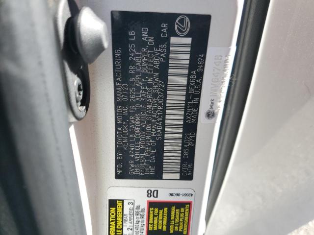Aukcja sprzedaży 2024 Lexus Es, vin: 58ADA1C17RU037727, numer aukcji: 85394905