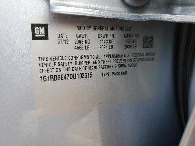 Продаж на аукціоні авто 2013 Chevrolet Volt, vin: 1G1RD6E47DU103515, номер лоту: 89930465