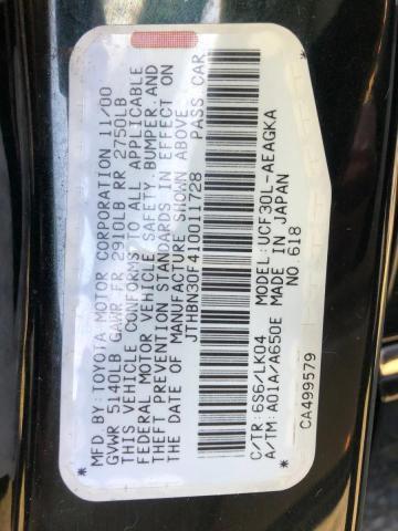 Продажа на аукционе авто 2001 Lexus Ls 430, vin: JTHBN30F410011728, номер лота: 86195365