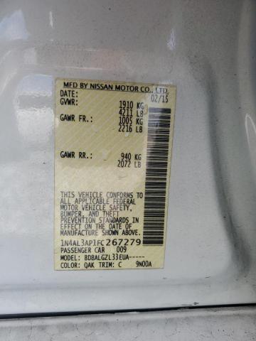 Aukcja sprzedaży 2015 Nissan Altima, vin: 1N4AL3AP1FC267279, numer aukcji: 87396075