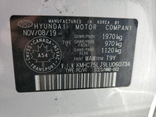 Aukcja sprzedaży 2020 Hyundai Ioniq, vin: KMHC75LJ9LU060734, numer aukcji: 85534355