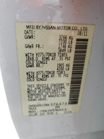Aukcja sprzedaży 2011 Nissan Titan, vin: 1N6BA0EC0BN326473, numer aukcji: 85597565