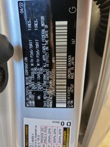 87201185 :رقم المزاد ، JTEMU5JR6N6063202 vin ، 2022 Toyota 4runner مزاد بيع