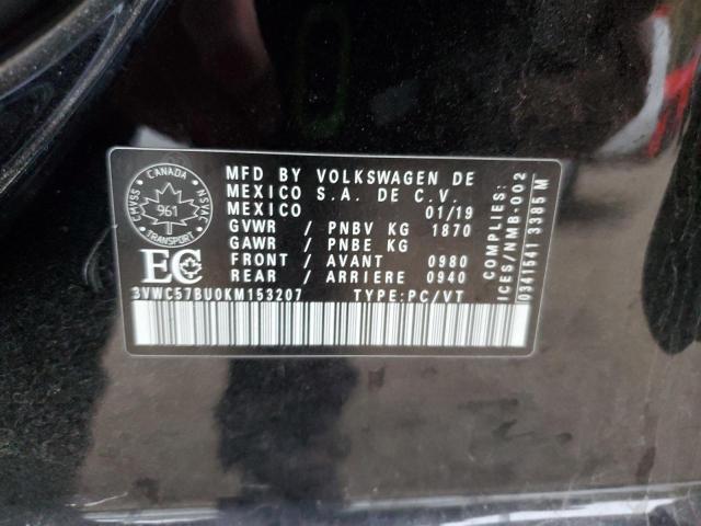 Aukcja sprzedaży 2019 Volkswagen Jetta, vin: 3VWC57BU0KM153207, numer aukcji: 86768815
