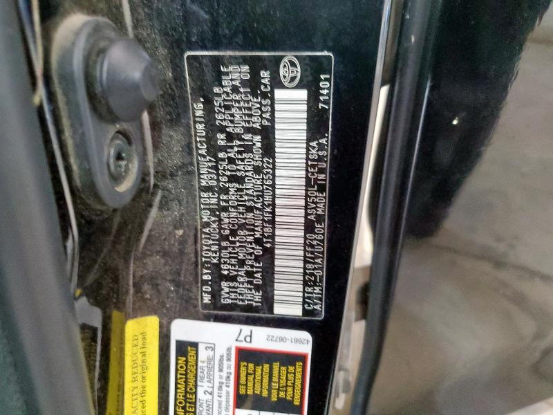 Aukcja sprzedaży 2017 Toyota Camry, vin: 4T1BF1FK1HU765322, numer aukcji: 85355585