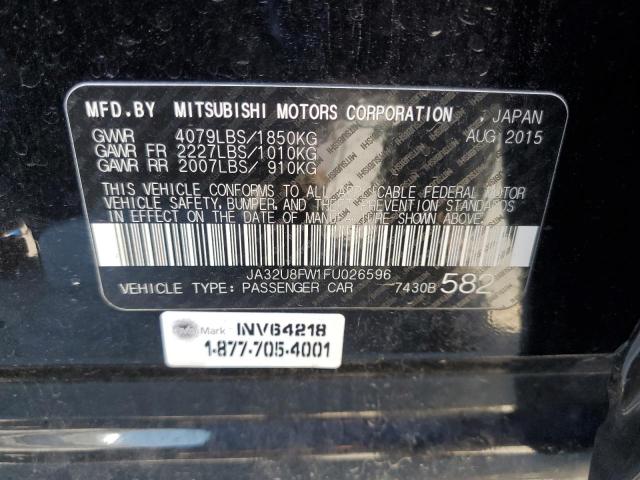 Aukcja sprzedaży 2015 Mitsubishi Lancer, vin: JA32U8FW1FU026596, numer aukcji: 84548355
