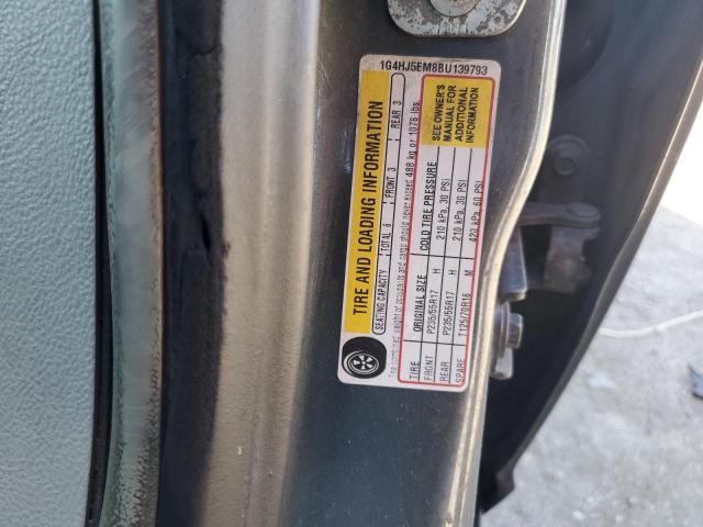 86322365 :رقم المزاد ، 1G4HJ5EM8BU139793 vin ، 2011 Buick Lucerne Cxl مزاد بيع