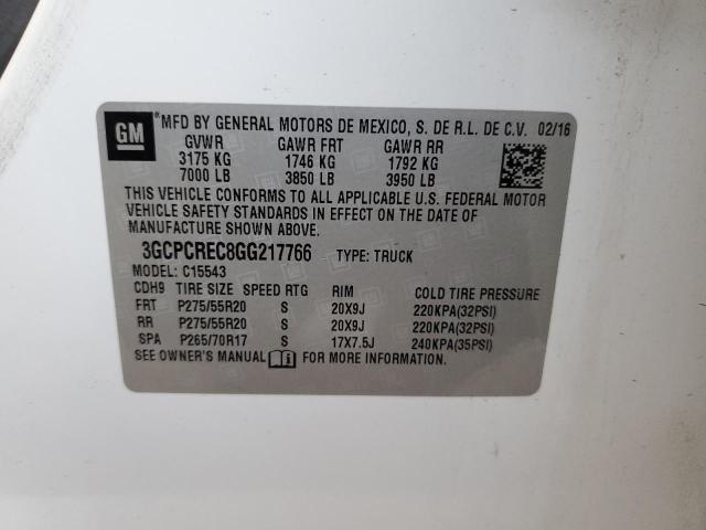 Aukcja sprzedaży 2016 Chevrolet Silverado, vin: 3GCPCREC8GG217766, numer aukcji: 84743885