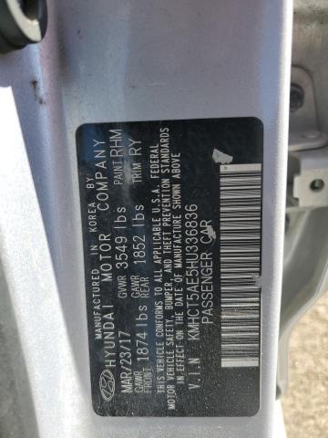 86067825 :رقم المزاد ، KMHCT5AE5HU336836 vin ، 2017 Hyundai Accent مزاد بيع