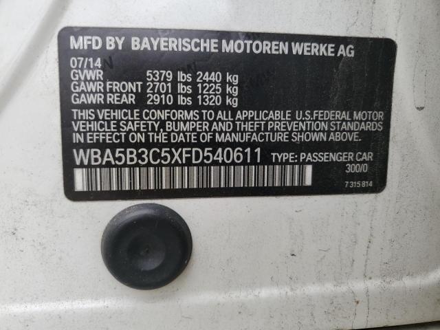 Продажа на аукционе авто 2015 Bmw 535, vin: WBA5B3C5XFD540611, номер лота: 87224295
