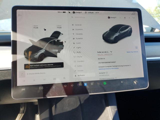 Aukcja sprzedaży 2022 Tesla Model Y, vin: 7SAYGDEF6NF349257, numer aukcji: 87475865