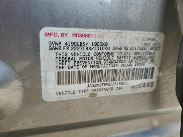 Aukcja sprzedaży 2012 Mitsubishi Lancer, vin: JA32V2FWXCU015683, numer aukcji: 86256975