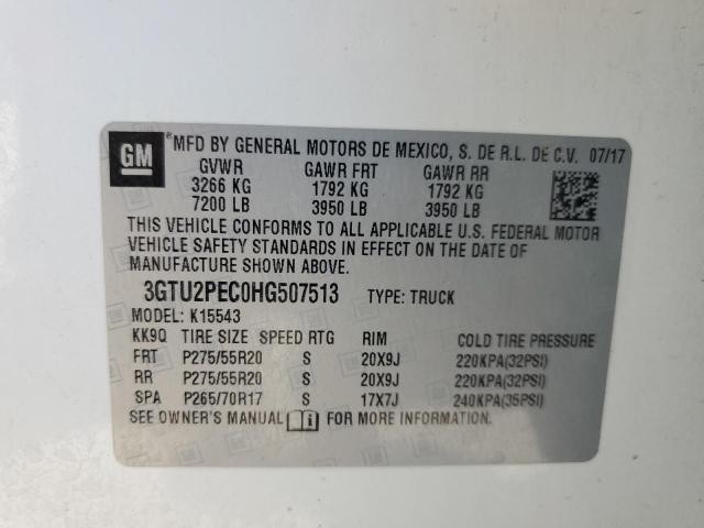 81984425 :رقم المزاد ، 3GTU2PEC0HG507513 vin ، 2017 Gmc Sierra K1500 Denali مزاد بيع