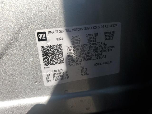 2024 Gmc Terrain Sl მანქანა იყიდება აუქციონზე, vin: 3GKALTEG0RL376883, აუქციონის ნომერი: 89888005
