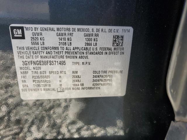 2015 Cadillac Srx მანქანა იყიდება აუქციონზე, vin: 3GYFNGE38FS571495, აუქციონის ნომერი: 85660565