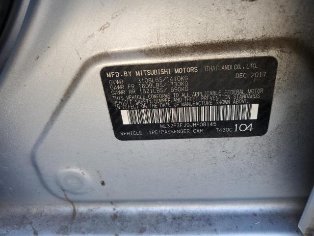 Продаж на аукціоні авто 2018 Mitsubishi Mirage, vin: ML32F3FJ9JHF08145, номер лоту: 86153295