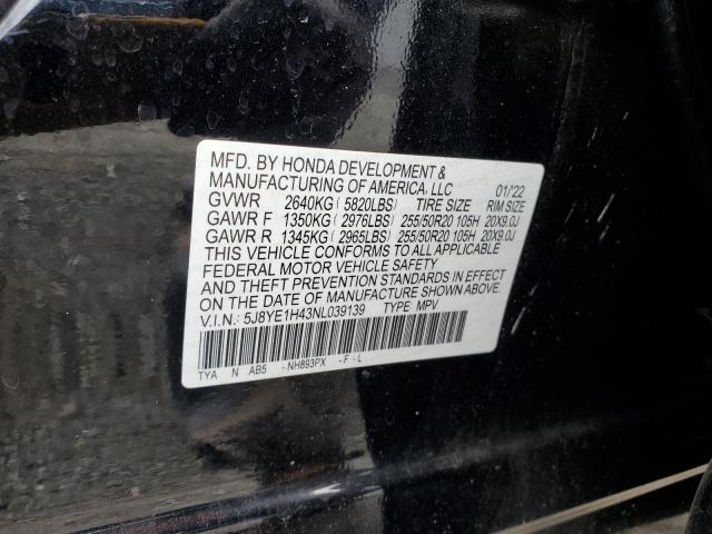 Aukcja sprzedaży 2022 Acura Mdx, vin: 5J8YE1H43NL039139, numer aukcji: 85534275