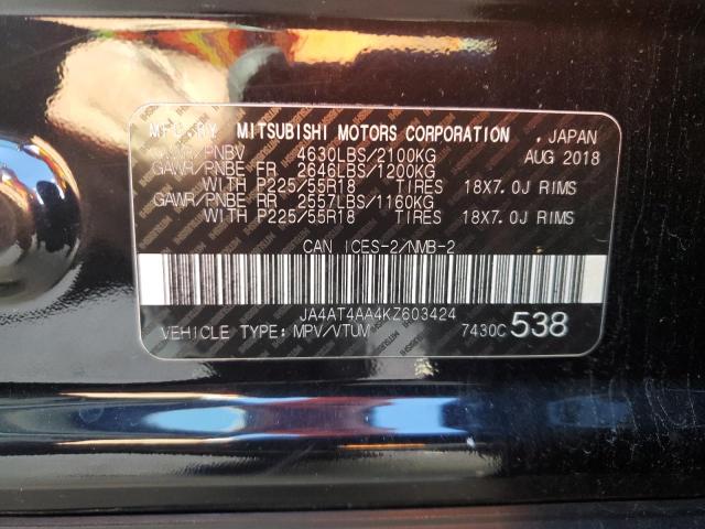 Продажа на аукционе авто 2019 Mitsubishi Eclipse Cross, vin: JA4AT4AA4KZ603424, номер лота: 85293035