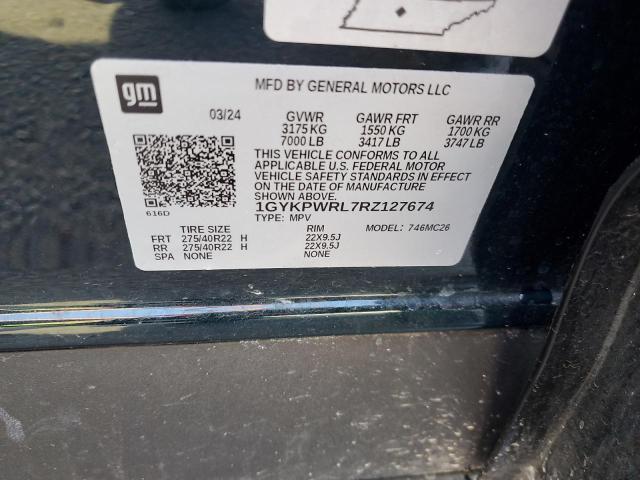 Aukcja sprzedaży 2024 Cadillac Lyriq, vin: 1GYKPWRL7RZ127674, numer aukcji: 86988015
