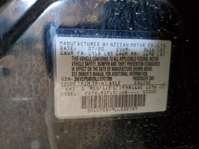 Aukcja sprzedaży 2020 Nissan Kicks, vin: 3N1CP5BV9LL532789, numer aukcji: 87433395