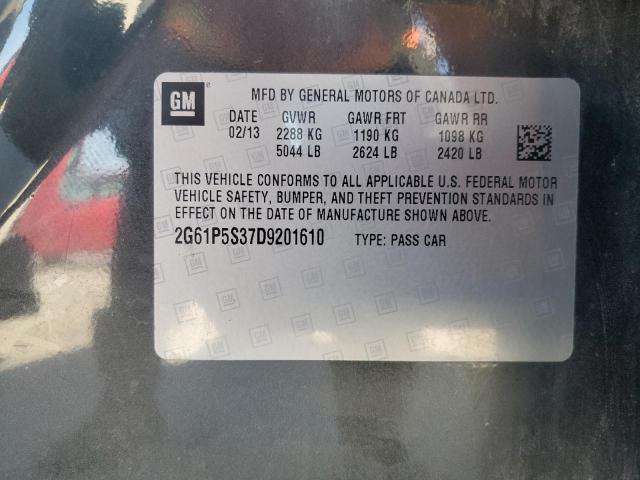87219415 :رقم المزاد ، 2G61P5S37D9201610 vin ، 2013 Cadillac Xts مزاد بيع