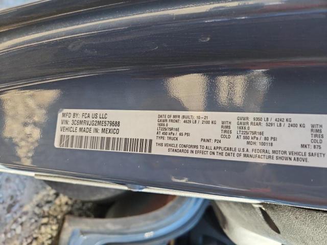 Продаж на аукціоні авто 2021 Ram Promaster, vin: 3C6MRVJG2ME579688, номер лоту: 84800785