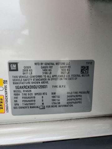 Продажа на аукционе авто 2013 Buick Enclave, vin: 5GAKRCKD8DJ129931, номер лота: 85667355