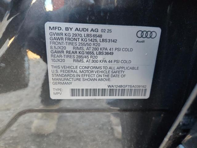 Продажа на аукционе авто 2025 Audi Q6 E-tron, vin: WA124BGF7SA039162, номер лота: 82648625