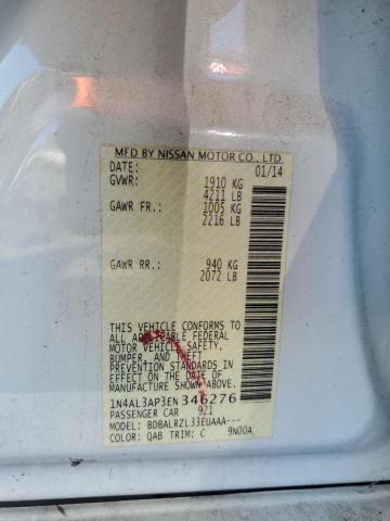 Продаж на аукціоні авто 2014 Nissan Altima, vin: 1N4AL3AP3EN346276, номер лоту: 89873335