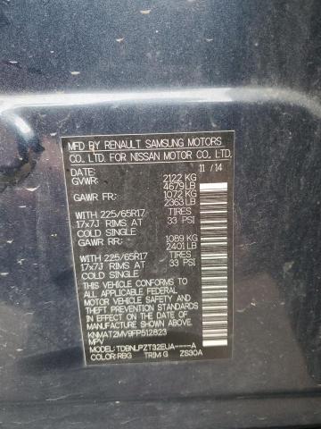 90813085 :رقم المزاد ، KNMAT2MV9FP512823 vin ، 2015 Nissan Rogue S مزاد بيع