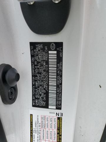 Aukcja sprzedaży 2010 Lexus Is, vin: JTHFF2C22A2511618, numer aukcji: 82375325