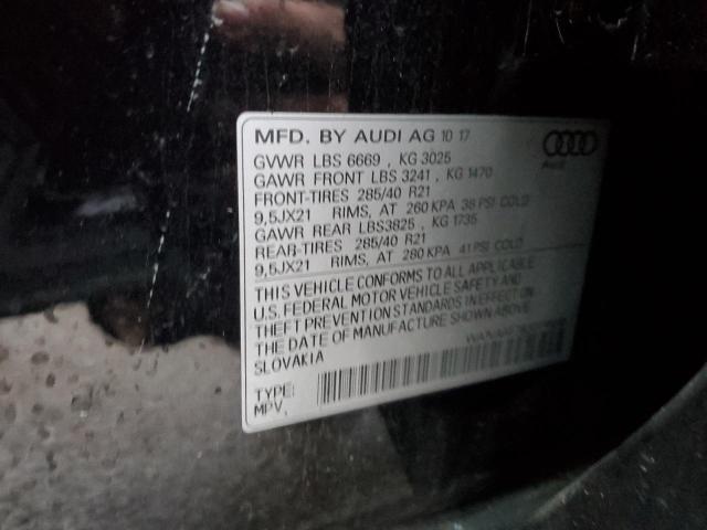 90925695 :رقم المزاد ، WA1VAAF76JD018018 vin ، 2018 Audi Q7 مزاد بيع