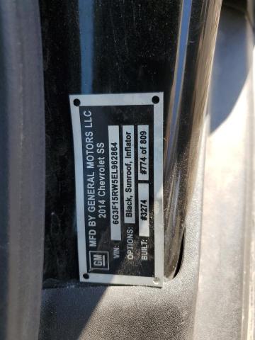 Aukcja sprzedaży 2014 Chevrolet Ss, vin: 6G3F15RW5EL962864, numer aukcji: 90710835
