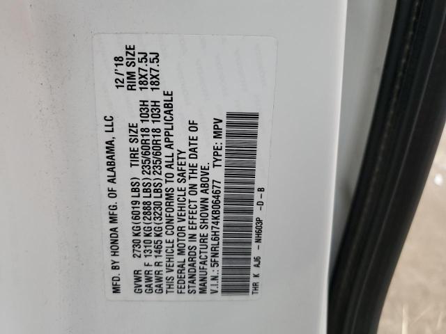 Продаж на аукціоні авто 2019 Honda Odyssey Ex, vin: 5FNRL6H74KB064677, номер лоту: 86435835