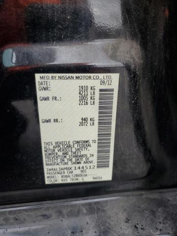 2013 Nissan Altima 2.5 მანქანა იყიდება აუქციონზე, vin: 1N4AL3AP6DC144512, აუქციონის ნომერი: 85136435